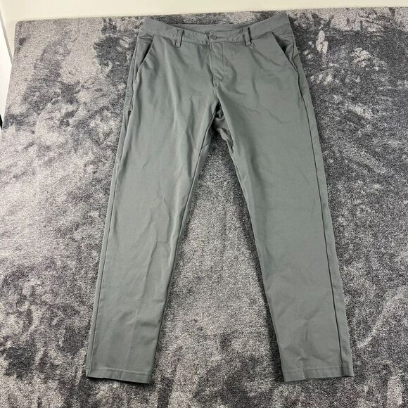 Bylt Everyday Pant 2.0 Gray Chino Men's XL Stretch Golf Spandex 36X29 - Picture 1 of 10